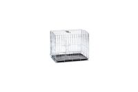 Beeztees Banc pour chien S - 2 portes - Pliable - Galvanisé - 62x44,5x50 cm