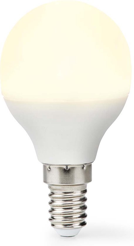 Nedis LED-Lampe E14| G45| 4.9 W| 470 lm| 2700 K| Warmweiss| Matte lampe| 1