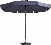 Madison Flores Round Parasol - 300cm - Blue
