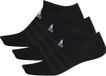 Adidas Chaussettes basses 3 paires noir unisexe 22-24