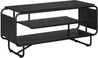vidaXL TV-standaard 98 x 36 x 45 cm Zwart eiken Bewerkt hout