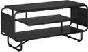 vidaXL TV-standaard 98 x 36 x 45 cm Zwart eiken Bewerkt hout