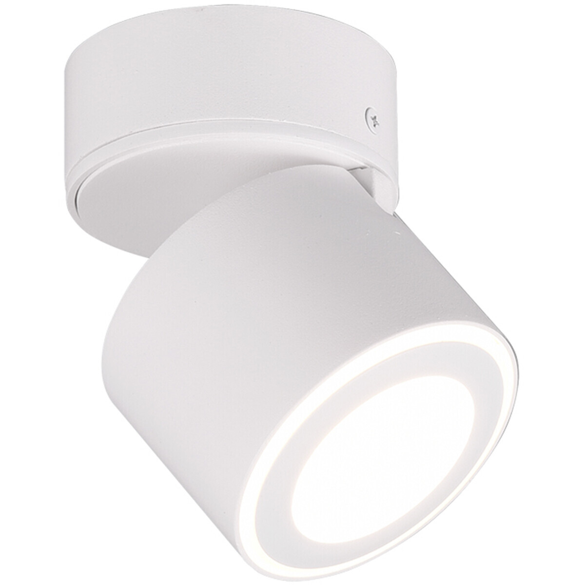 BES LED LED Plafondspot - Trion Tarus - 4W - Warm Wit 3000K - 1-lichts - Rond - Mat Wit - Aluminium