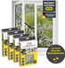 EASYmaxx Insect Protect insecten- & pollenhor | met magnetische bevestiging | vliegenhor raam | pollenhor | voor ramen tot 130 x 150 cm | grijs, 4 stuks