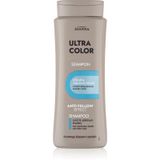 Joanna Ultra Color Shampoo voor zilver- en platina kleuren, versterkende revitaliserende haarshampoo, haarverzorging en glans, neutraliseert gelige tint, shampoo voor glanzend haar, 400 ml