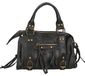 Erisia Sac bandoulière femme suède imprimé Sangle amovible Italie Noir B UNICA 25x15x10 cm
