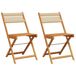 VidaXL Tuinstoel Terras Acaciahout Beige