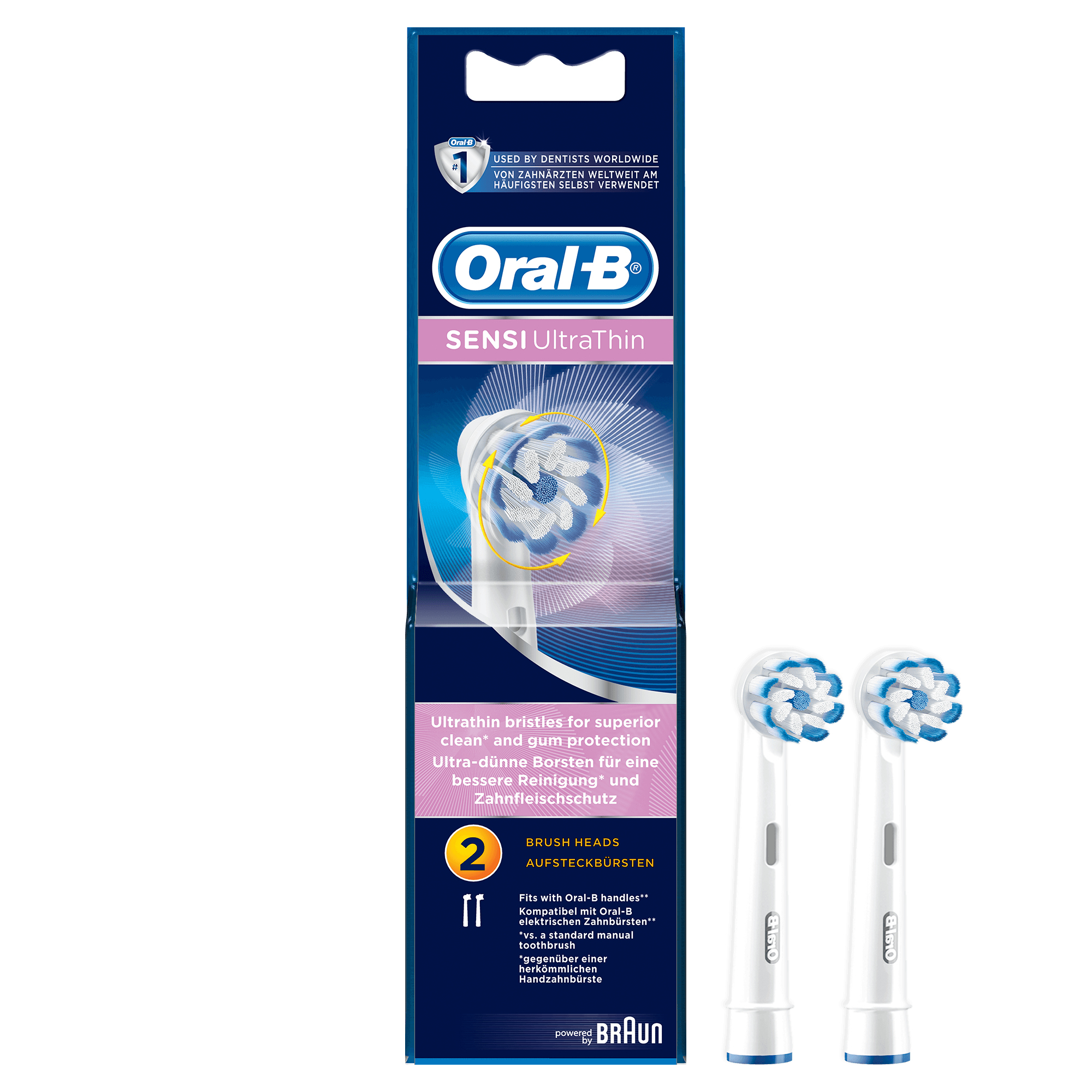 Oral-B   Sensi Ultrathin Opzetborstels Voor Elektrische Tandenborstels X2