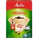 Melitta ORIGINAL 102 Koffiefilters Bruin 125 mm Pak van 80