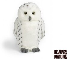 Living Nature Knuffel Sneeuwuil - Wit/Grijs