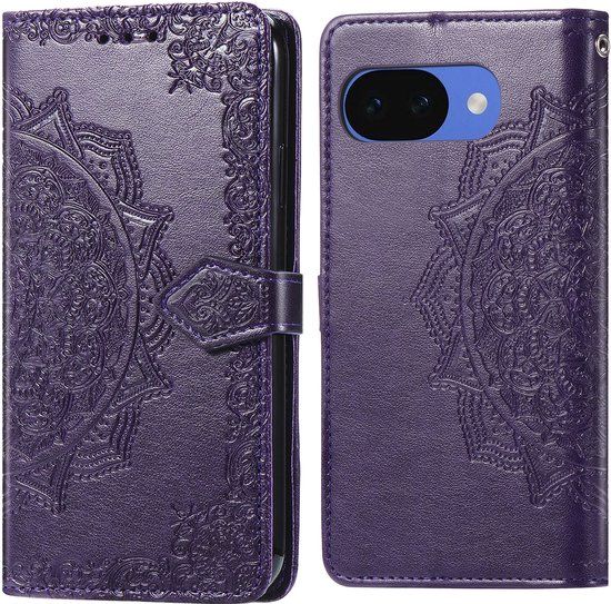 imoshion Hoesje - Geschikt voor Google Pixel 10a - Mandala Bookcase - Paars
