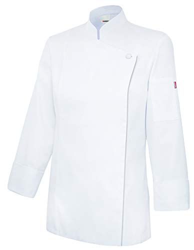 VELILLA 405203TC 7 36 Dames kookjas met ritssluiting, wit, maat 36