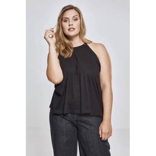 Urban Classics Curvy Haltertop - Zwart
