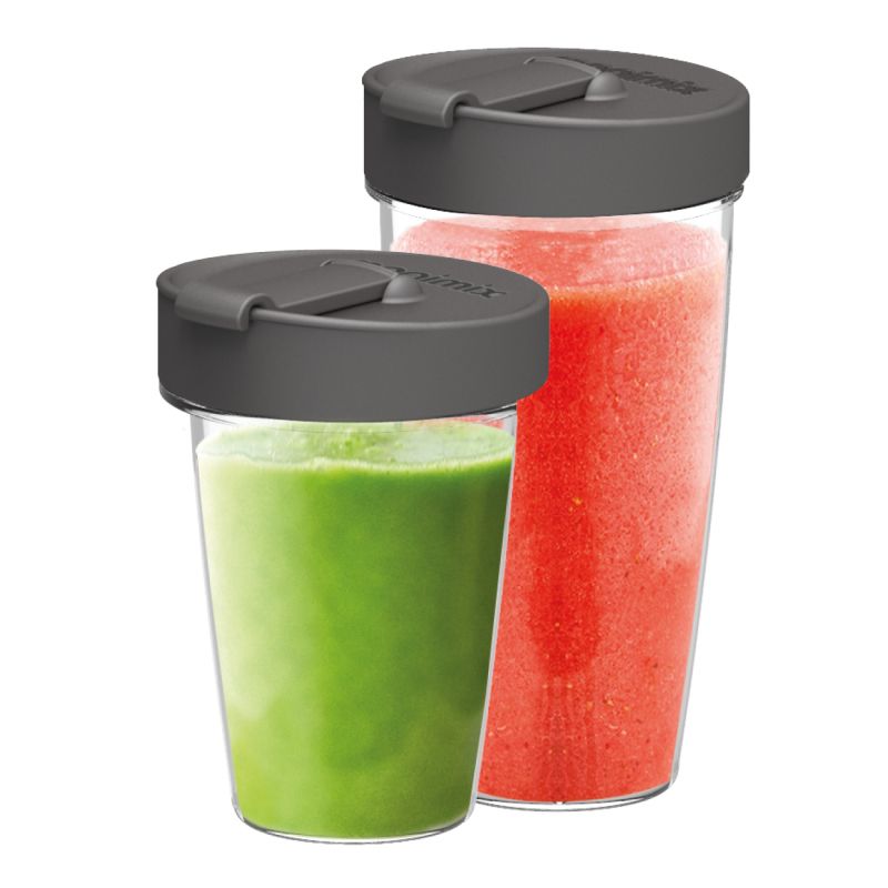 Magimix BlendCups Blenderkan Zwart, Transparant