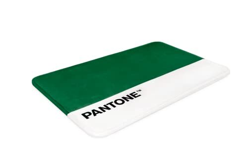 Home Sweet Home Pantone™ badkamertapijt van traagschuim, comfortabel en absorberend, achterkant van SBR-rubber, 50 x 80 cm, groen