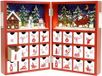 oCreon PE Kerst Houten Adventskalender Boek met Laden en LED