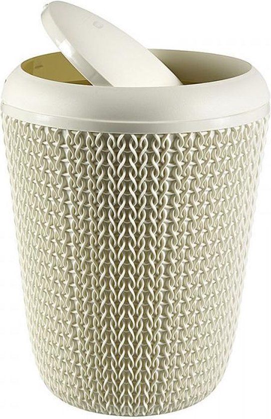 Curver Knit Prullenbak - 6L - Creme Wit