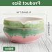 Bol Matcha-kom Céramique avec couvercle, glacé avec aquarelle sur Porcelaine, adapté aux cérémonies de Matcha, capacité 550 ml, livré dans un coffret cadeau
