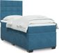 Maison Exclusive - Lit boxspring avec matelas, bleu, 100 x 200 cm, velours