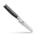 KAI Shun Premier Tim Mälzer Minamo Japans kantoormes 9,0 cm lemmetlengte - VG-MAX kernstaal met 32 lagen damaststaal, 61 (± 1) HRC - pakkahout - handgemaakt - Made in Japan, groentemes