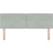 Tête de lit gris clair 160 cm velours