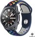 Strap-it Samsung Galaxy Watch 3 sport band 45mm - donkerblauw/kleurrijk