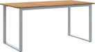 Acacia Table de jardin grise 160 x 80 x 75 cm
