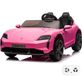 Porsche Taycan Turbo S Voiture électrique pour enfants Rose