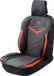 Walser Universele autostoelhoes zwart-rood - Racing look - Pasklaar