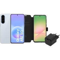 Samsung Galaxy A57 128GB Lichtblauw 5G + Basis Accessoirepakket