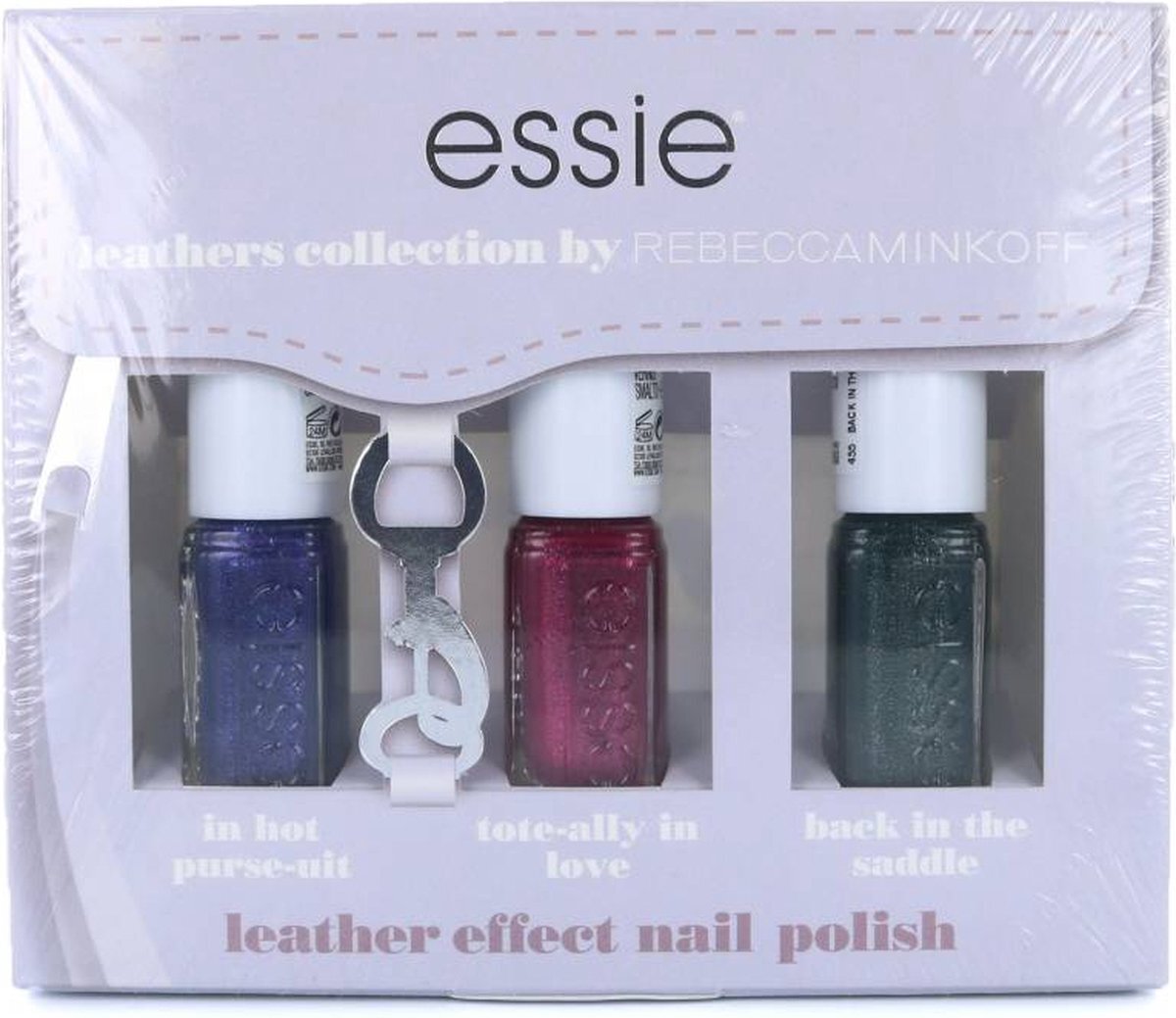 Essie Leathers Collection by Rebecca Minkoff Mini Nagellak Set - #1 - 3 x 5 ml