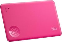 Life360 Tile Slim - Portemonneefinder, Bluetooth-tracker en itemfinder voor bagagelabels, paspoorten en meer. Zowel iOS- als Android-compatibel. Telefoonfinder. 1 stuk (pink punch)
