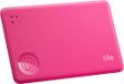 Life360 Tile Slim - Portemonneefinder, Bluetooth-tracker en itemfinder voor bagagelabels, paspoorten en meer. Zowel iOS- als Android-compatibel. Telefoonfinder. 1 stuk (pink punch)