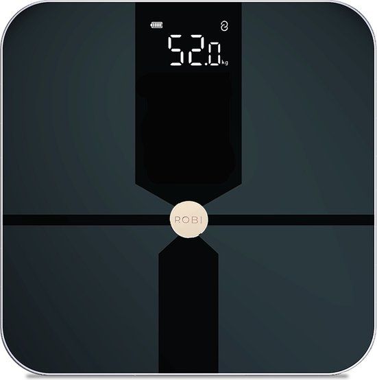 Robi Products Robi S6 Personenweegschaal met Lichaamsanalyse - Digitaal - Zwart