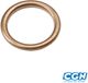 Peugeot Ronde koperen uitlaatpakking voor Peugeot 103 SP bromfiets 23x30x3mm