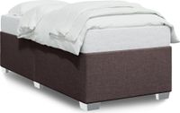 Maison Exclusive - Lit cadre sans matelas marron foncé 90x200 cm tissu