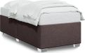 Maison Exclusive - Lit cadre sans matelas marron foncé 90x200 cm tissu