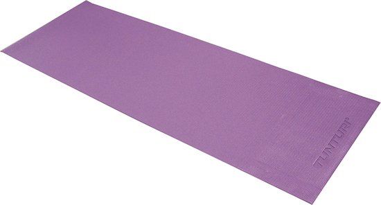 Tunturi PVC Yogamat - 4mm - Paars - Incl. gratis fitness app