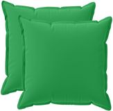 vidaXL - Kussensloop - 2 stuks - Houten - Groen - 55 x 55 cm - Polyester