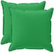 vidaXL - Kussensloop - 2 stuks - Houten - Groen - 55 x 55 cm - Polyester