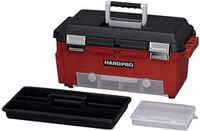 Iris Ohyama, Organiser, Box, Borst, Bak, Gereedschapskist, BPA-vrij, HP-52, rood, Sluitclips- B25 x D50 x H25 cm