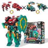 QUANTUM HEROES DINOSTER Transformable Robot Raptor Chyron