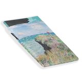 Halta Definition Boekhoes, praktische, gewatteerde hoes van linnen, bedrukt met een kunstwerk van Monet, ideaal voor het bewaren en beschermen van boeken of andere accessoires, 19 x 25 cm, wandeling