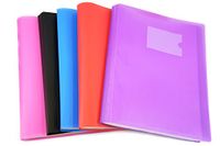 Arpan A4 presentatiedisplayboekmap (1 EENHEID) met flexibele hoes voor individuen, school, hogescholen, kantoren, professionals, bedrijven - 62 zakken 124/zijvak verschillende kleuren x 1