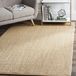 Safavieh Natural Fiber Collection NF141B Sisaltapijt, 152 x 203 cm, maïs/linnen