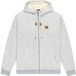 Quiksilver Cypress Keller Sweatshirt Met Rits Grijs M Man