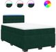 vidaXL Boxspringbed met matras, fluweel, donkergroen, 120x200 cm