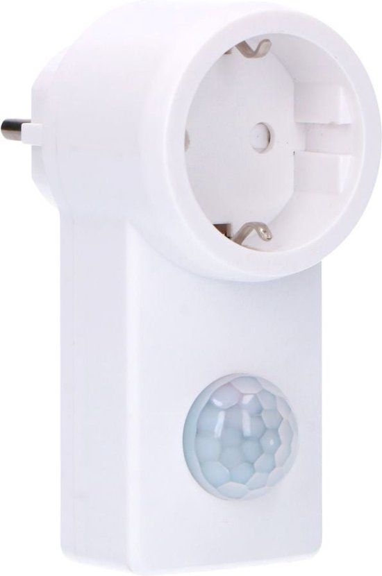 LED's Light Plug-in Bewegingssensor met Stopcontact - 10 meter bereik - Wit