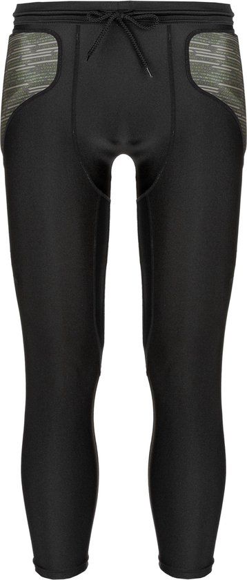Reusch Torwarthose Padded Eco Short 3/4 - Zwart/Groen - Maat S - Unisex