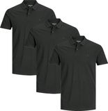 Jack & Jones Heren poloshirt 3 pack Basic zwart